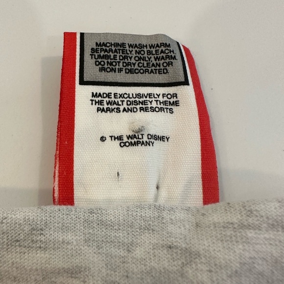 Vintage 80s Walt Disney Mickey Mouse Epcot Center USA Grey Unisex Tank XL - Picture 5 of 8